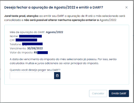 DARF na importação  Número de Referência